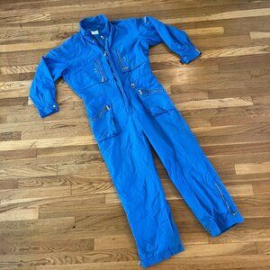 Vintage 80s Bogner Light Blue Ski Snow Suit Jumpsuit Coveralls Germany - Men's M